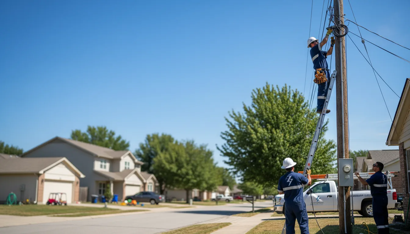Residential electrician providing installation services in Centuria, WI